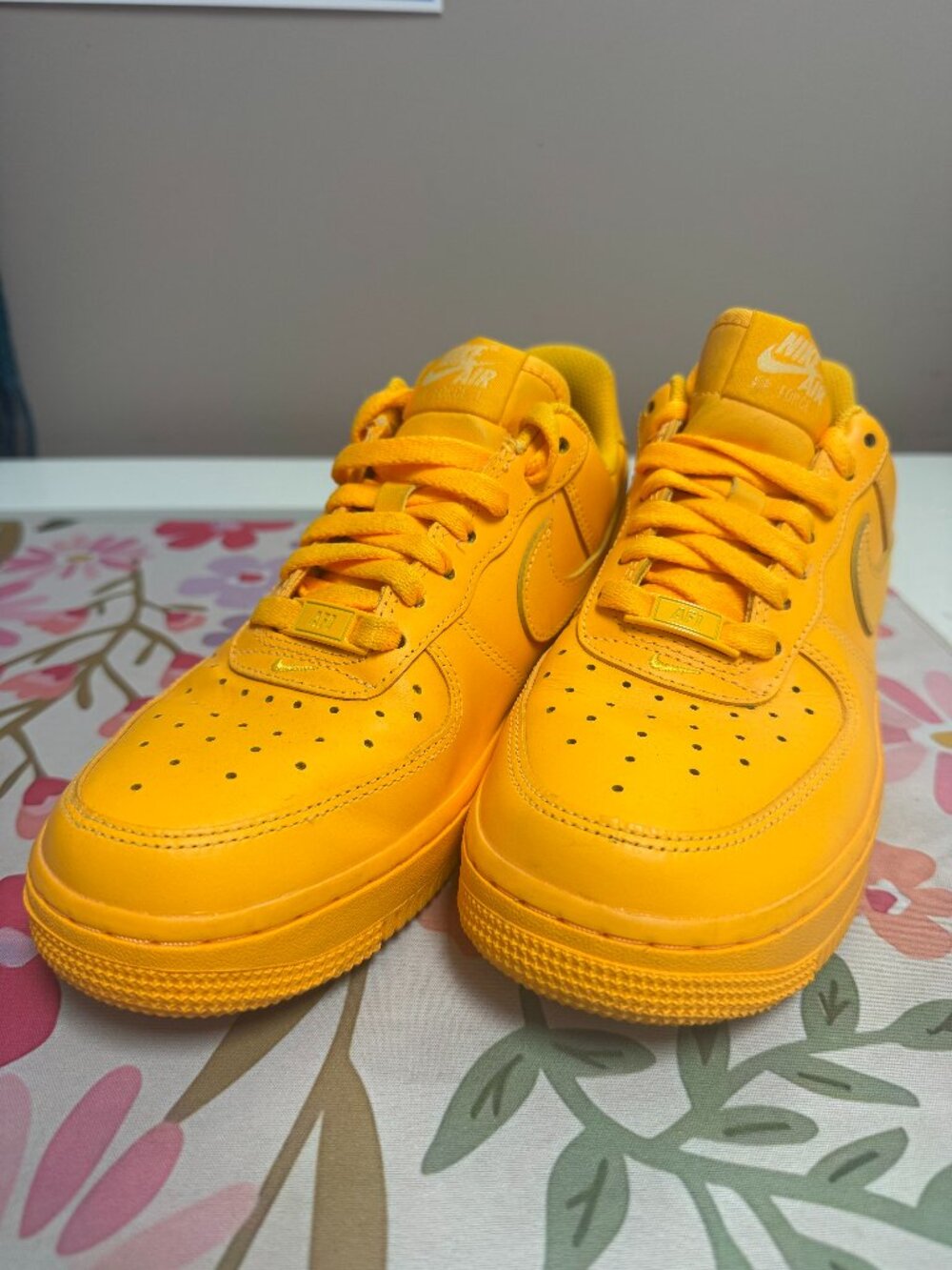 Nike Air Force 1 ’07 Laser Orange Monochrome Sneakers